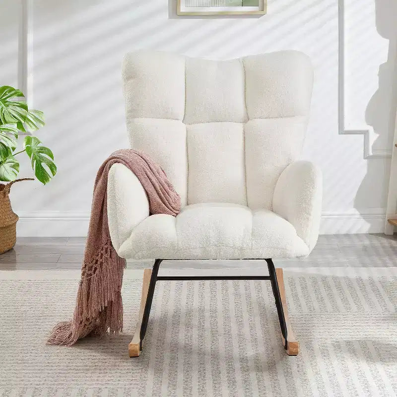 Fauteuil à bascule moderne avec dossier haut