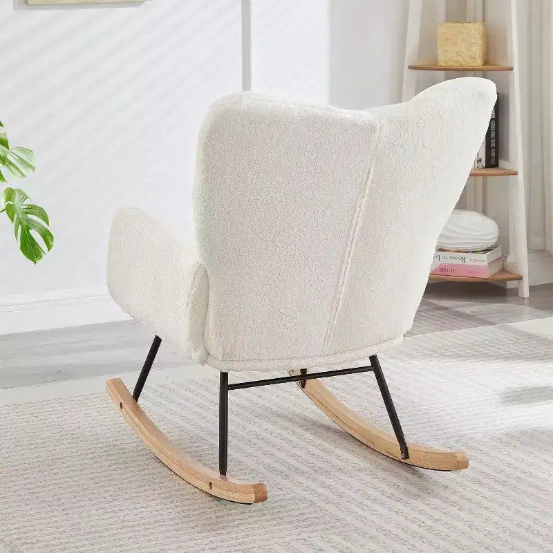 Fauteuil à bascule moderne avec dossier haut