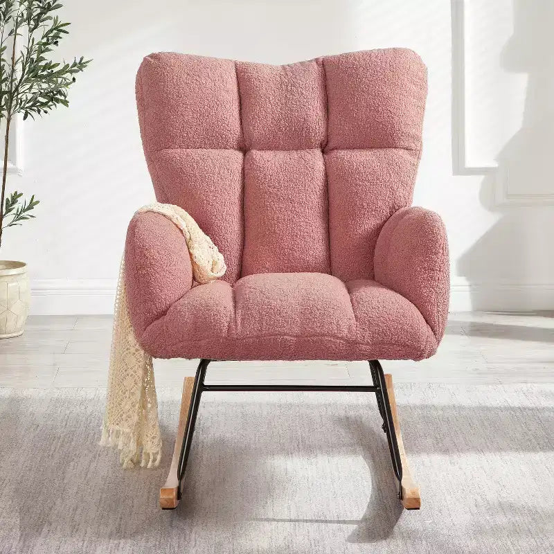 Fauteuil à bascule moderne avec dossier haut