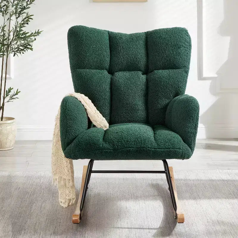 Fauteuil à bascule moderne avec dossier haut