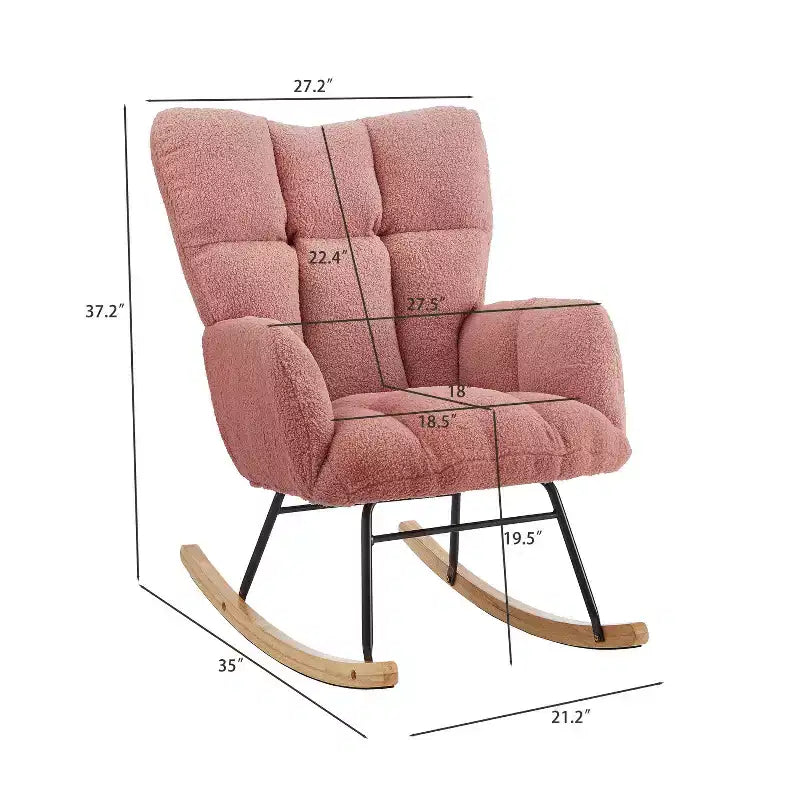 Fauteuil à bascule moderne avec dossier haut