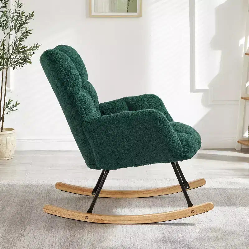 Fauteuil à bascule moderne avec dossier haut