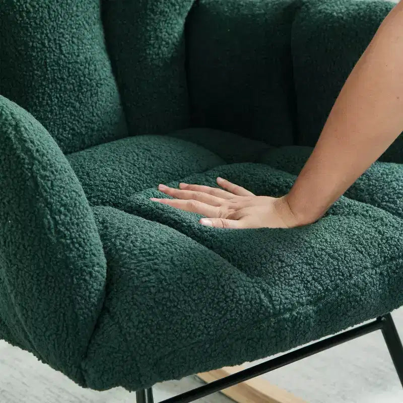 Fauteuil à bascule moderne avec dossier haut