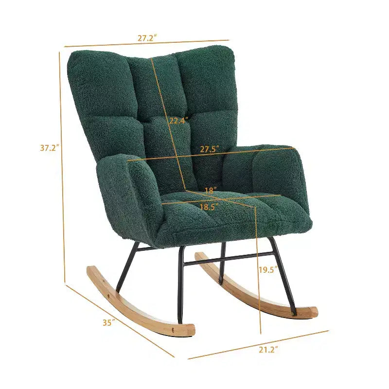 Fauteuil à bascule moderne avec dossier haut