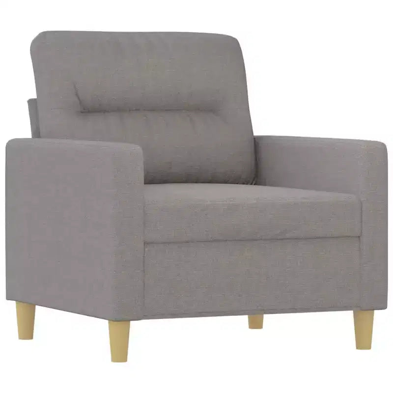 Fauteuil canapé gris clair – Tissu respirant, Cadre robuste et Design moderne
