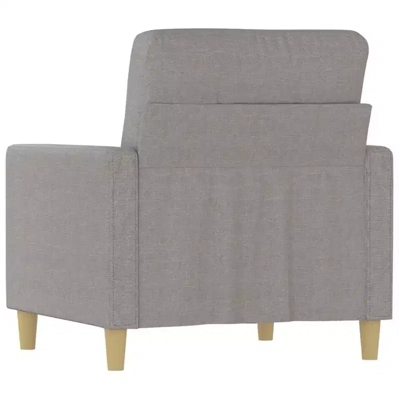 Fauteuil canapé gris clair – Tissu respirant, Cadre robuste et Design moderne